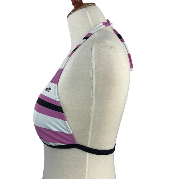 Nike Bikini Striped Swim Top Large - Picture 3 of 8